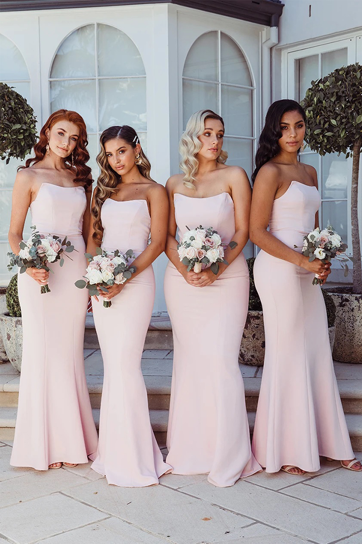 Pale Pink Bridesmaid Dresses Online Sale, UP TO 68% OFF
